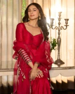 Vibha Magenta Solid Chanderi Suit Set